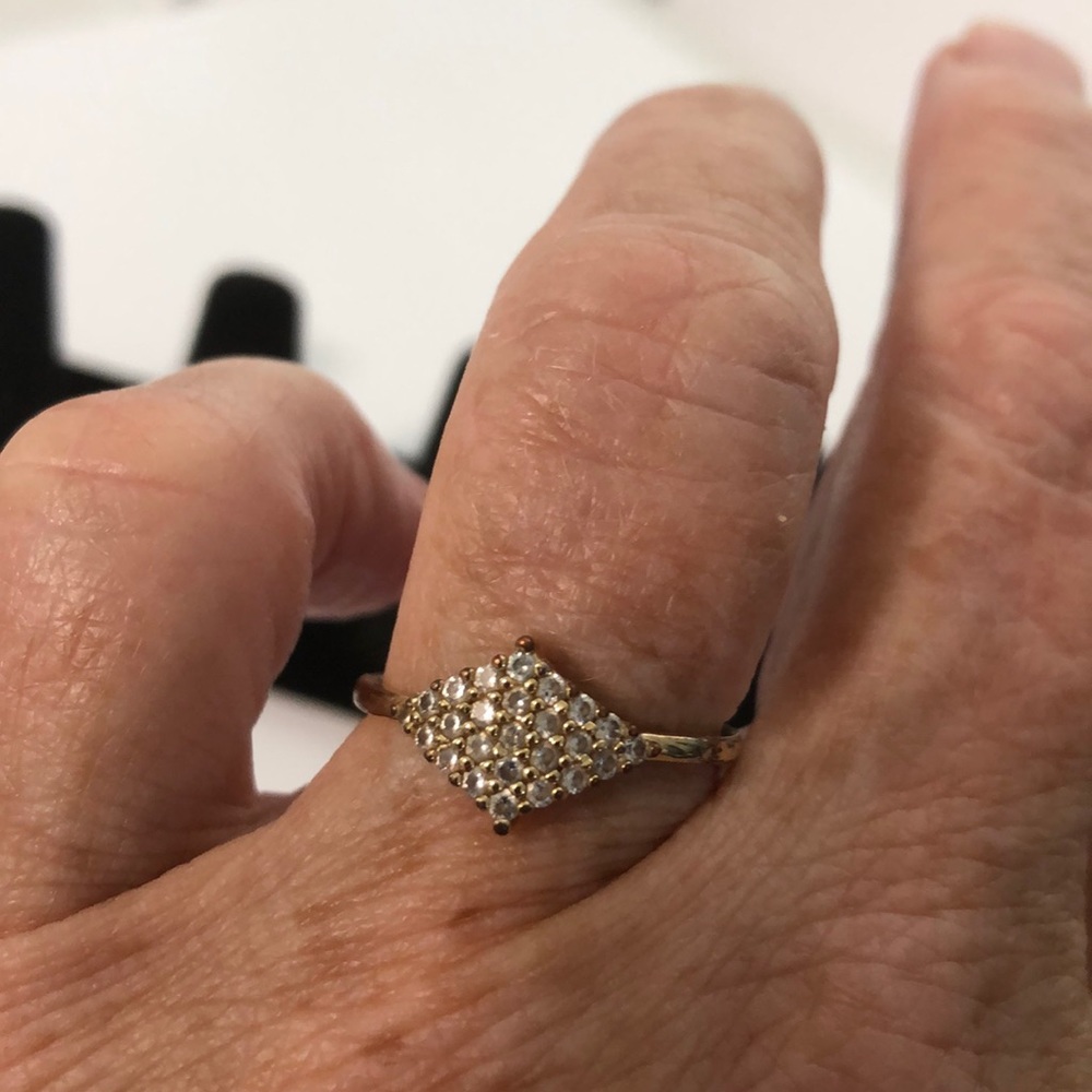 Size 7.5  gold plated. Ring